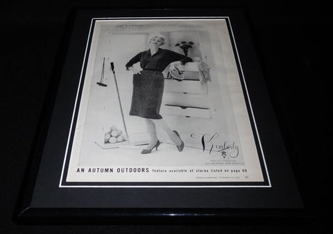 1958 Kimberly Fashions 11x14 Framed ORIGINAL Vintage Advertisement