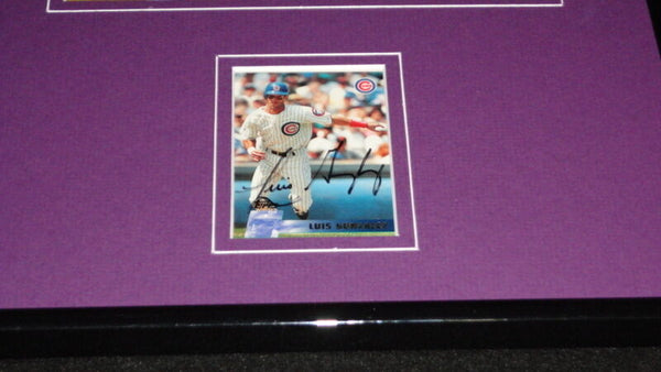 Luis Gonzalez Signed Framed 11x17 Photo Display Diamondbacks World Series