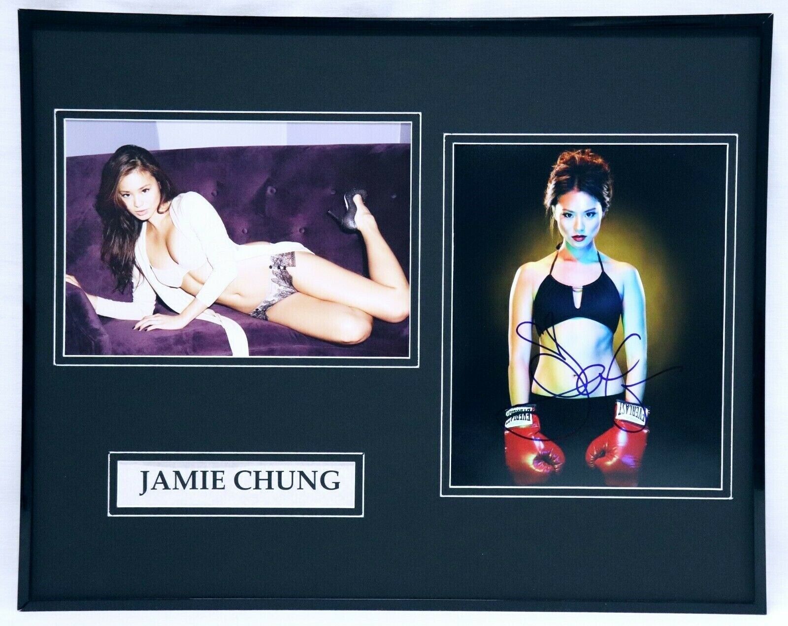 Jamie Chung Signed Framed 16x20 Photo Set Real World Mulan Sucker Punch