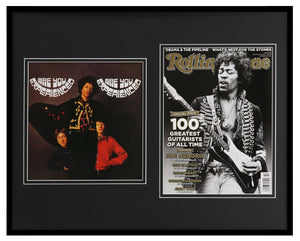 Jimi Hendrix Framed 16x20 Rolling Stone Cover & Are You Experienced Photo Set