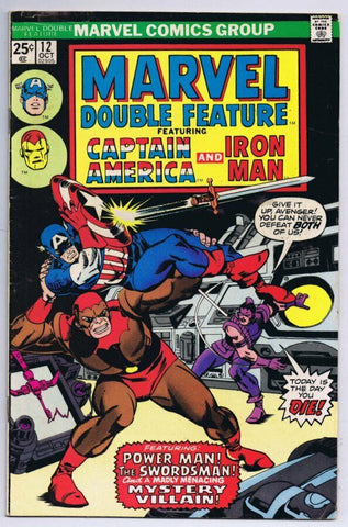 Marvel Double Feature #12 ORIGINAL Vintage 1975 Marvel Comics Captain America