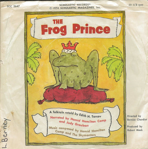 VINTAGE 1974 Scholastic Frog Prince 33 1/3 RPM Record Album 