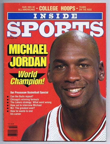 ORIGINAL Vintage October 1991 Inside Sports Magazine Michael Jordan  