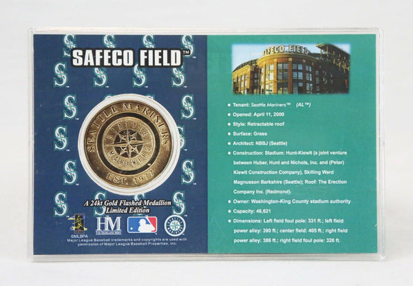 Seattle Mariners Safeco Field Highland Mint MLB 24K Gold Overlay Coin