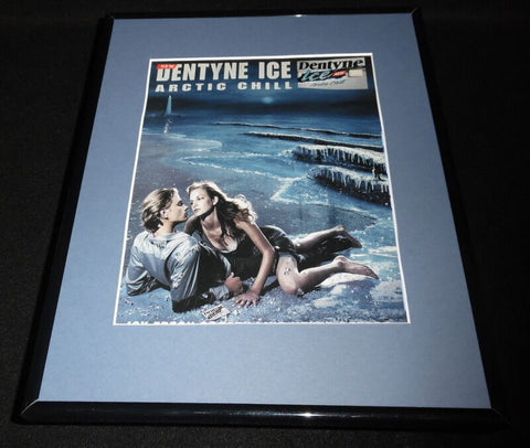 2000 Dentyne Ice Arctic Chill Gum Framed 11x14 ORIGINAL Vintage Advertisement B