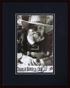 Charlie Daniels Signed Framed 11x14 Photo Display  