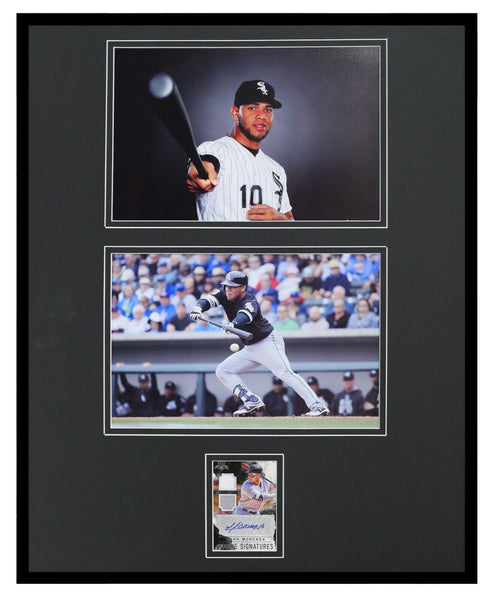 Yoan Moncada Signed Framed 16x20 Rookie Card & Photo Set PANINI White Sox