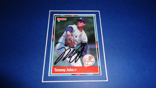 Tommy John Signed Framed 11x17 Photo Display NY Yankees 