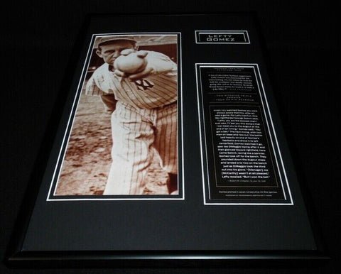 Lefty Grove Framed 12x18 Photo Display Yankees