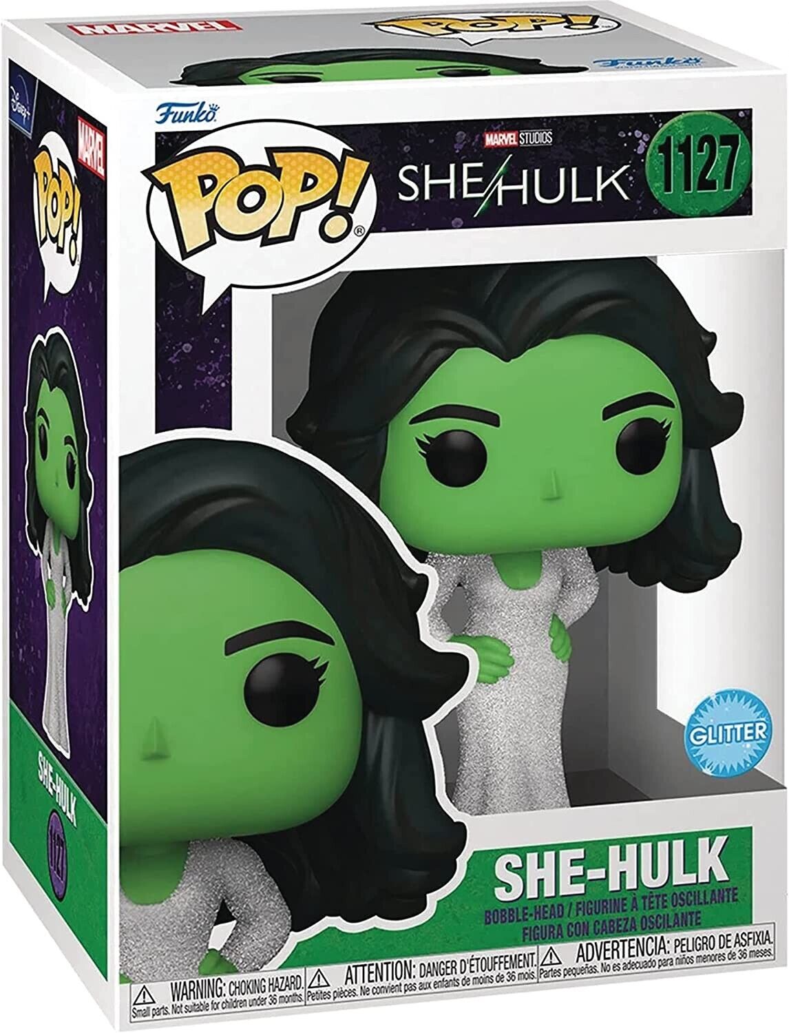 NEW SEALED 2022 Funko Pop Figure She Hulk Glitter Dress Tatiana Maslany