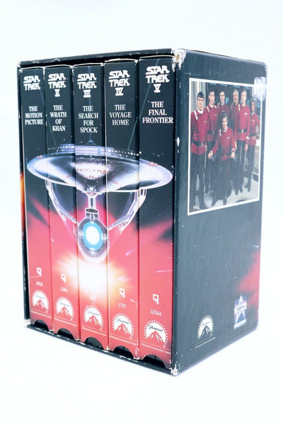 Star Trek Motion Picture I II III IV IV VINTAGE VHS Cassette Box Set 5 Movies