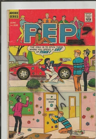 Pep #230 ORIGINAL Vintage 1969 Archie Comics