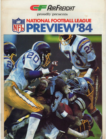 VINTAGE 1984 NFL Preview Magazine Tony Dorsett