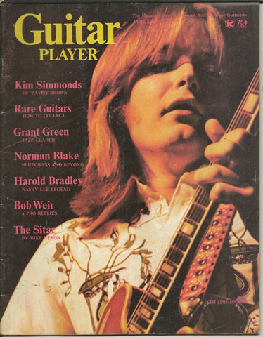 Guitar Player Magazine ORIGINAL Vintage Jan 1975 Kim Simmonds