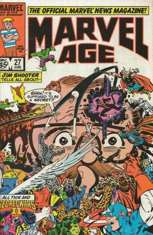 Marvel Age #27 ORIGINAL Vintage 1985 Marvel Comics Jim Shooter Secret Wars II