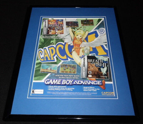 Breath of Fire II 2002 Game Boy Framed 11x14 ORIGINAL Vintage Advertisement 