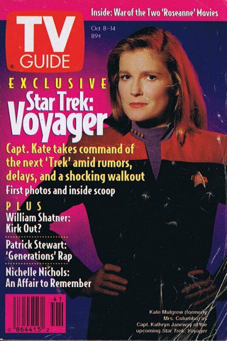 ORIGINAL Vintage TV Guide Oct 8 1994 No Label Kate Mulgrew Star Trek