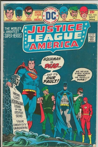 Justice League of America #122 ORIGINAL Vintage 1975 DC Comics 