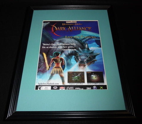 Dark Alliance 2003 11x14 Framed ORIGINAL Vintage Advertisement XBox