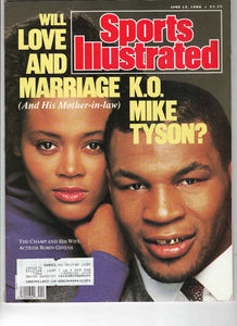 June 13 1988 Sports Illustrated Magazine Mike Tyson Robin Givens