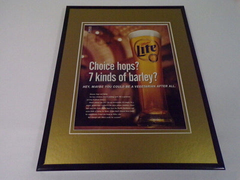 1999 Miller Lite Beer 11x14 Framed ORIGINAL Vintage Advertisement