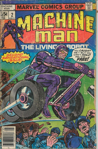 Machine Man #2 ORIGINAL Vintage 1978 Marvel Comics Jack Kirby