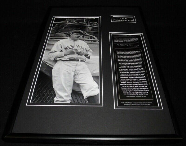 New York Yankees Team Framed 12x18 Photo Display Babe Ruth