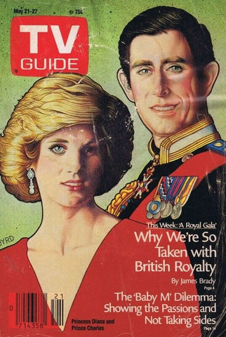 ORIGINAL Vintage May 21 1988 TV Guide No Label Princess Diana Prince Charles