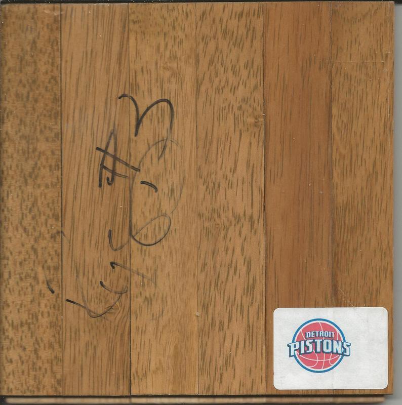 Rodney Stuckey Signed Floorboard Eastern Washington Pacers Pistons