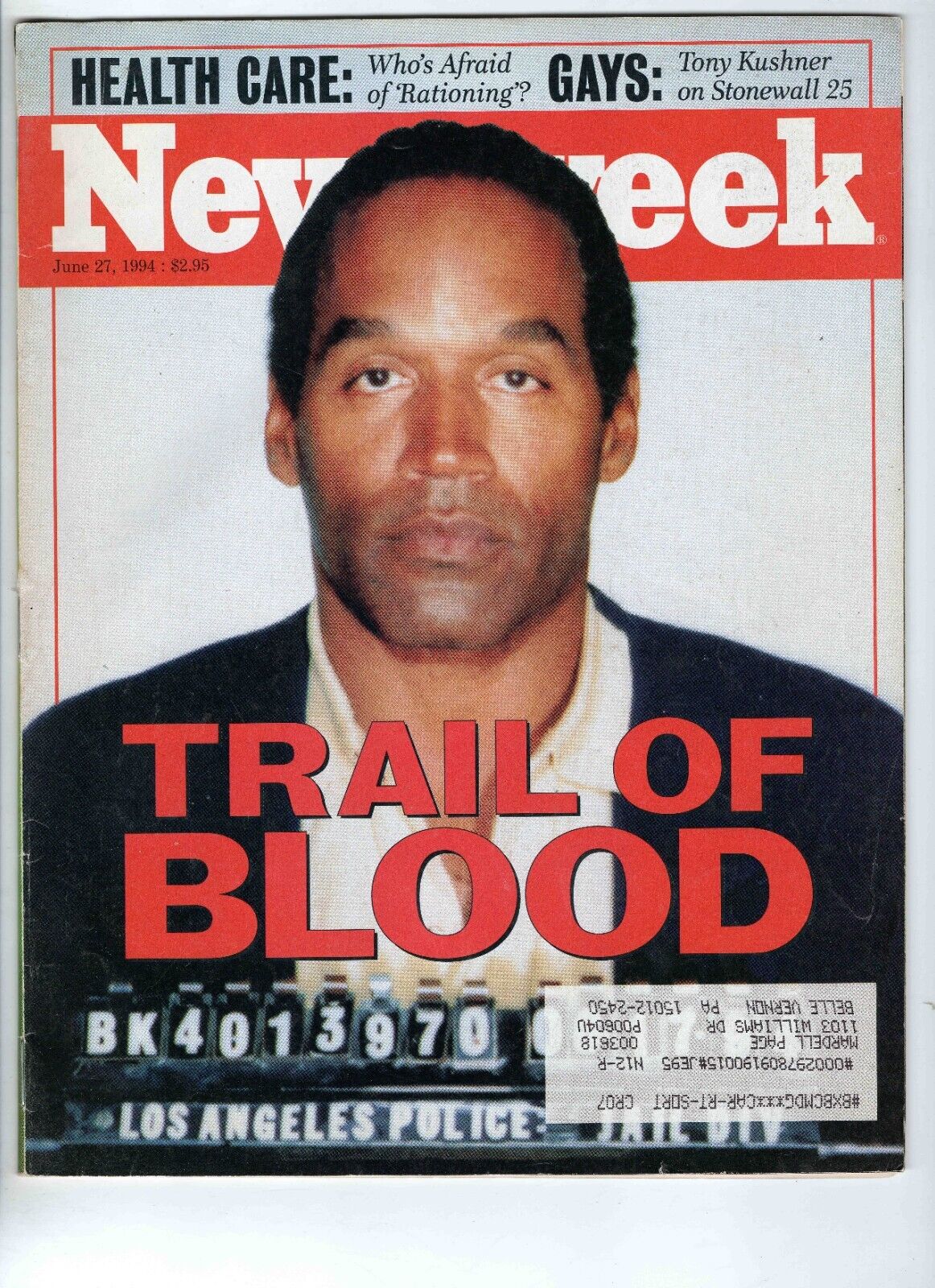 June 27 1994 Newsweek Magazine OJ Simpson