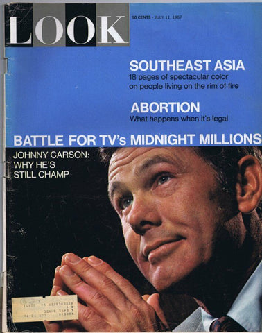 ORIGINAL Vintage Look Magazine July 11 1967 Johnny Carson