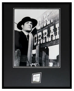 Hugh O'Brian Signed Framed 16x20 Photo Display 