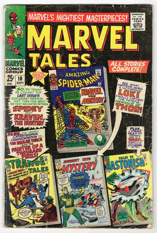 Marvel Tales #10 ORIGINAL Vintage 1967 Reprints Amazing Spiderman 15 1st Kraven