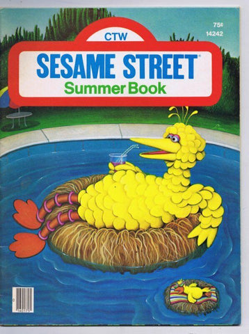 ORIGINAL Vintage 1977 Sesame Street Magazine Summer Book Big Bird