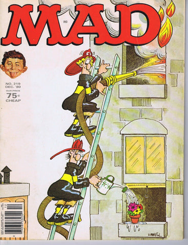 ORIGINAL Vintage Dec 1980 Mad Magazine #219 Fire Fighters