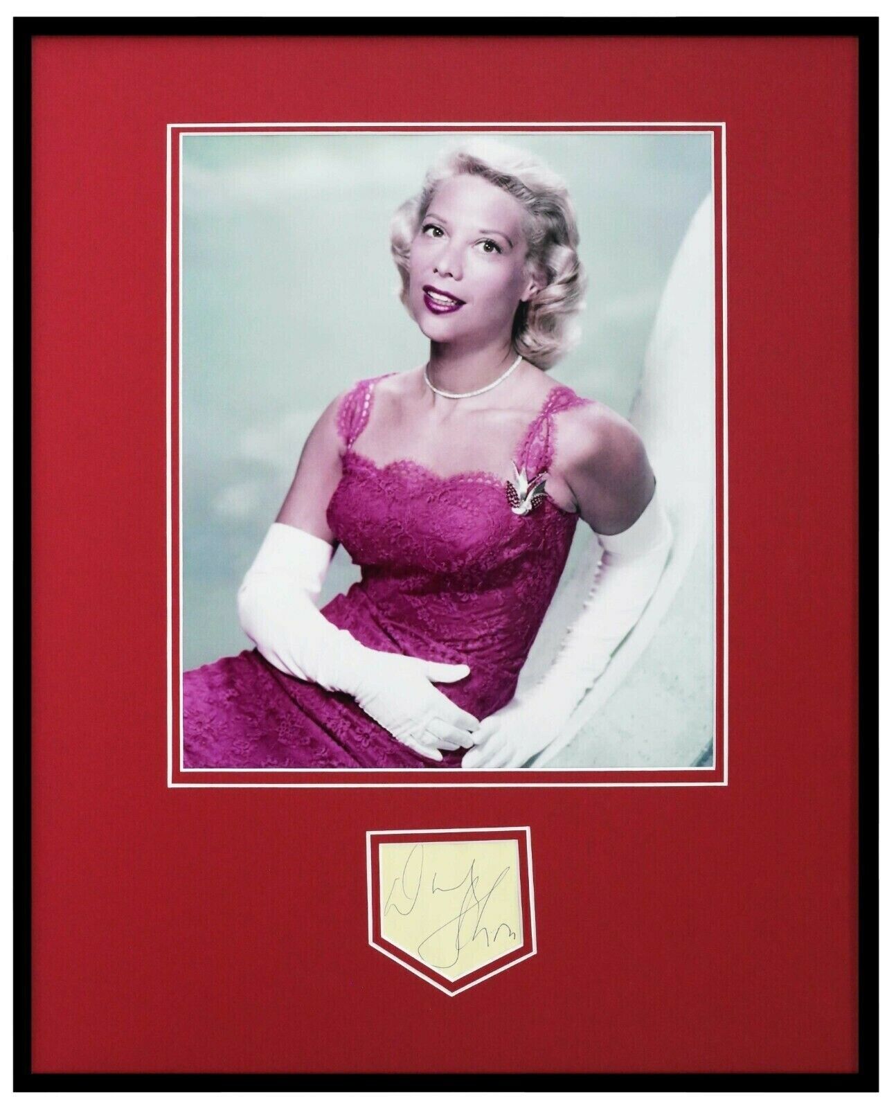 Dinah Shore Signed Framed 16x20 Photo Display RR LOA 