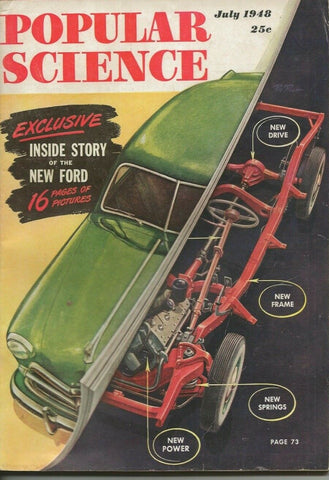 ORIGINAL Vintage July 1948 Popular Science Magazine