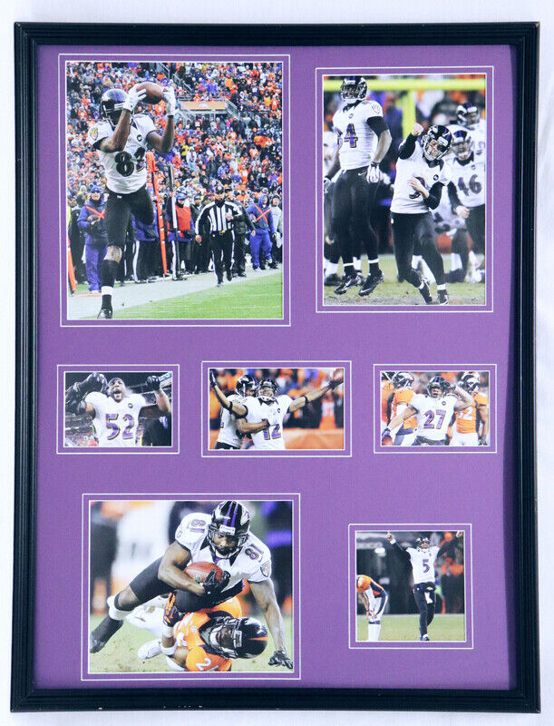 2012 Baltimore Ravens Super Bowl Champs Framed 18x24 Photo Collage Display