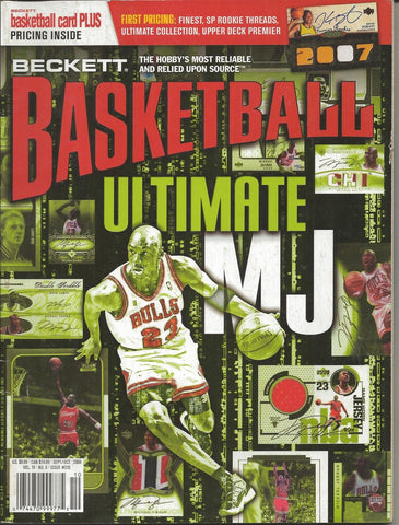 VINTAGE Sep 2008 Beckett Basketball Magazine Michael Jordan 