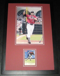 Carlos Beltran Signed Framed 11x17 Photo Display Astros 2004 Playoff HR