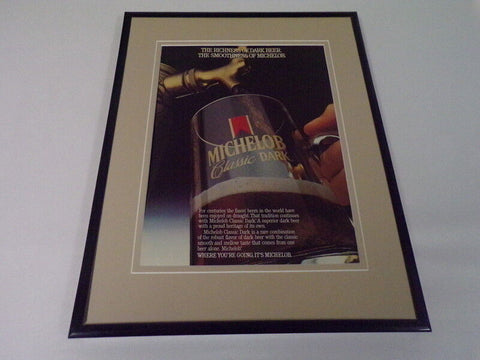 1985 Michelob Classic Dark Beer Framed 11x14 ORIGINAL Vintage Advertisement 