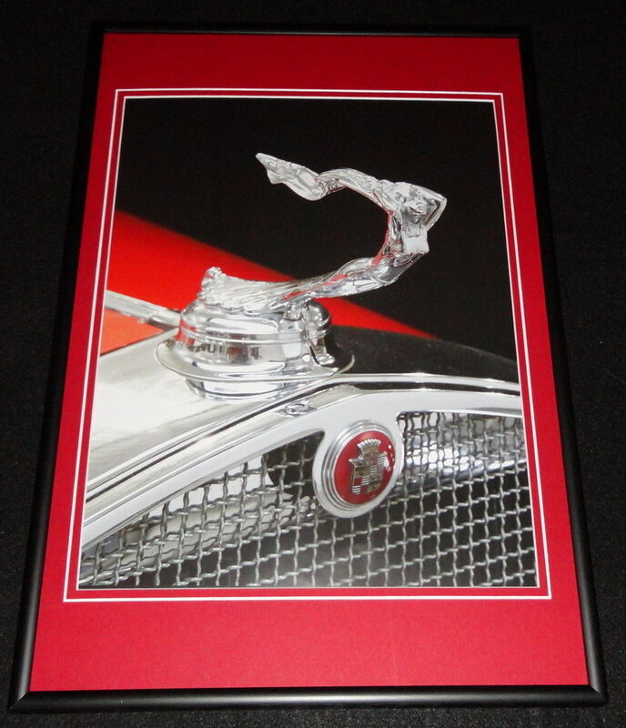 1930 Cadillac V16 Framed 10x14 Poster GM Official