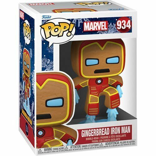 NEW SEALED 2021 Funko Pop Figure Marvel Holiday Gingerbread Iron Man