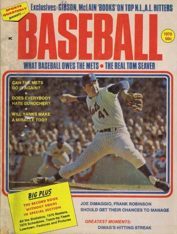 ORIGINAL Vintage 1970 Sports Quarterly Baseball Magazine Tom Seaver