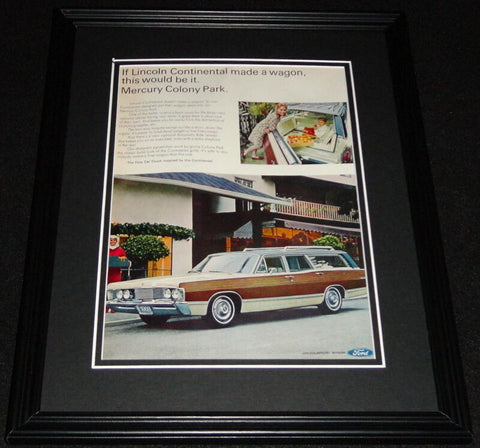 1967 Lincoln Mercury Colony Park 11x14 Framed ORIGINAL Advertisement