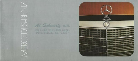 ORIGINAL Vintage 1972 Mercedes Benz Range Sales Brochure 