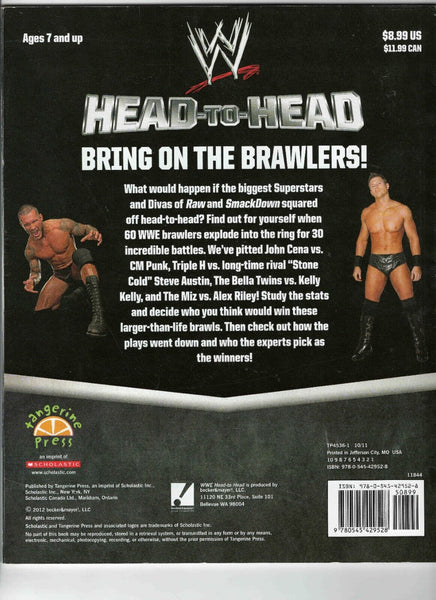 2012 WWE Head to Head Scholastic Books John Cena