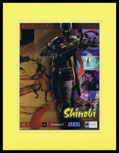 Shinobi 2002 Sega PS2 Framed 11x14 ORIGINAL Advertisement