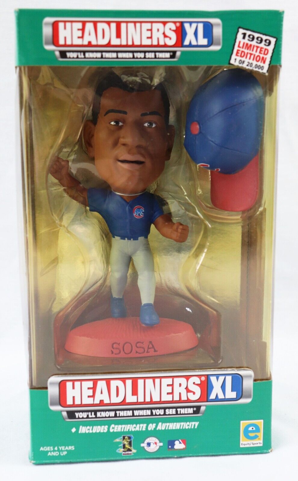 VINTAGE 1999 Headliners XL Sammy Sosa Figure Statue Cubs