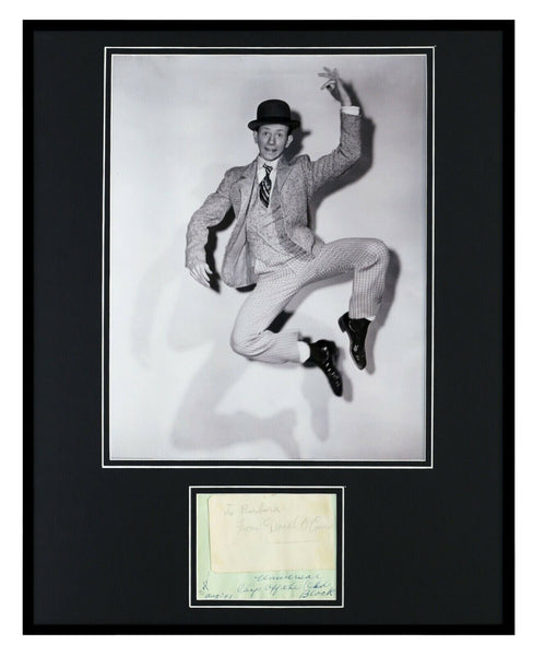 Donald O'Connor Signed Framed 16x20 Photo Display Singin in the Rain